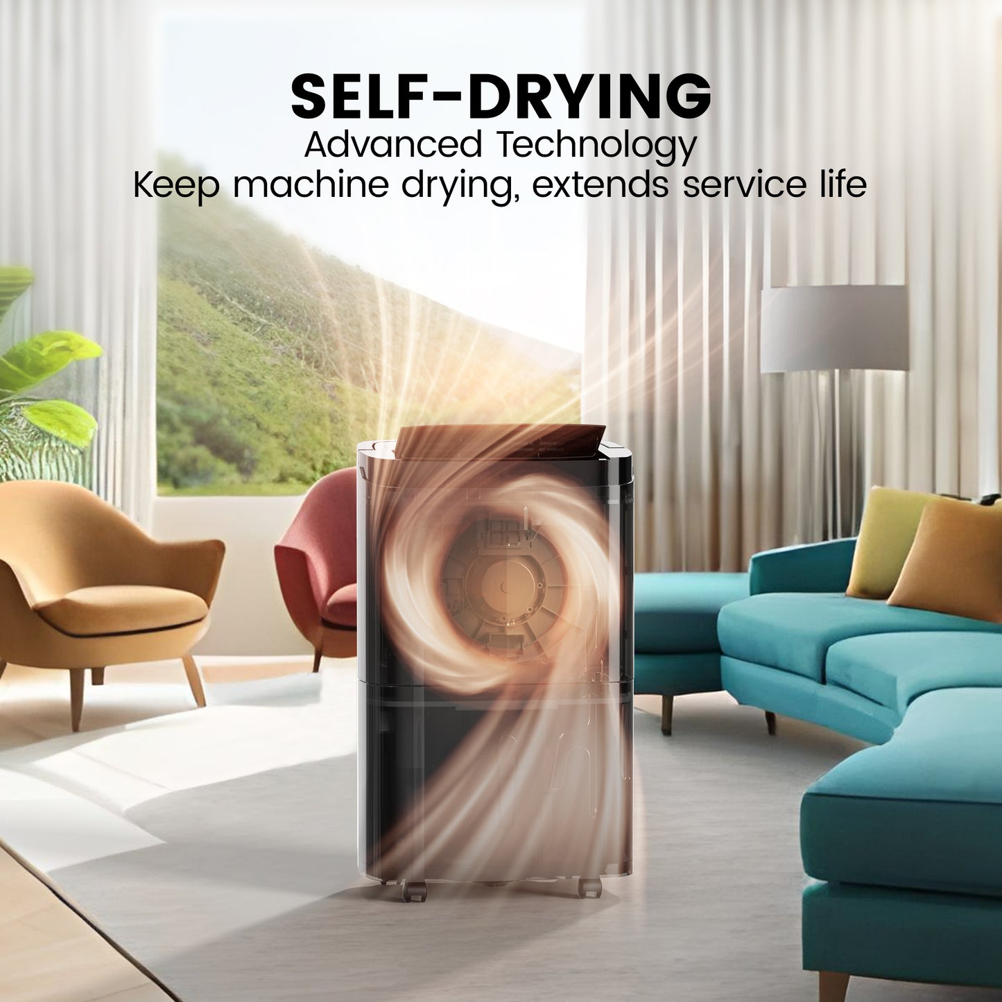 150 Pints Home Dehumidifier | 7,000 Sq. Ft. Coverage | ENERGY STAR Dehumidifier