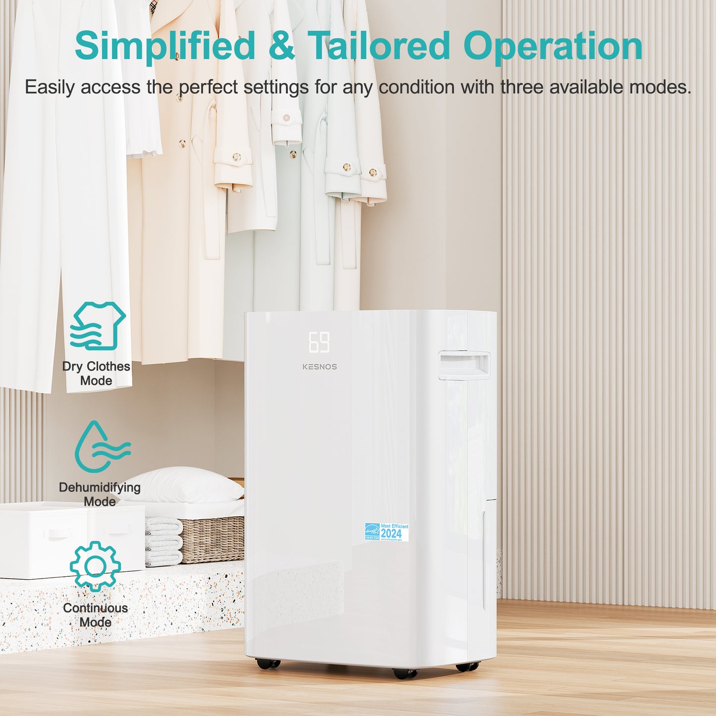 80 Pints Home Dehumidifier | 5,000 Sq. Ft. Coverage | ENERGY STAR Most Efficient 2025