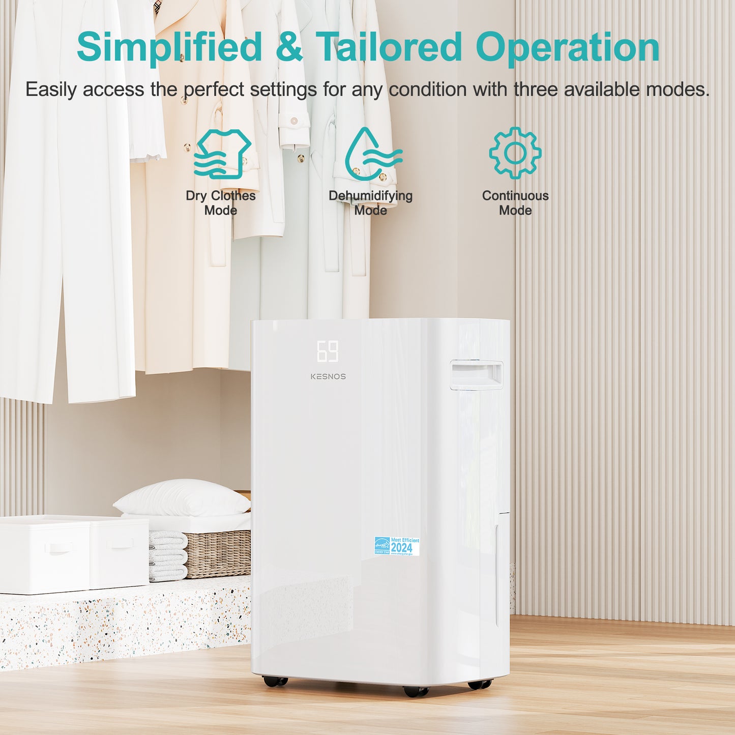 80 Pints Home Dehumidifier | 5,000 Sq. Ft. Coverage | ENERGY STAR Most Efficient 2025
