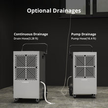 Load image into Gallery viewer, 155 Pints Commercial Dehumidifier with Pump &amp; Drain Hose – For Spaces Up to 7,500 Sq. Ft. – Ideal for Basements &amp; Industrial Use