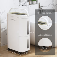 Load image into Gallery viewer, 4500 Sq. Ft Large Dehumidifier for Home and Basement with 6.56ft Drain Hose and 0.92 Gallon Large Water Tank, 24Hr Timer and Auto Defrost Ideal for Large Sized Rooms, Bedrooms, Laundry Rooms