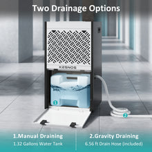 Load image into Gallery viewer, 155 Pints Large Dehumidifier for Space up to 8000 Sq. Ft - Commercial Dehumidifier for Basement with 6.56ft Drain Hose and 1.32 Gal Water Tank, Washable Filter, Ideal for Large Space