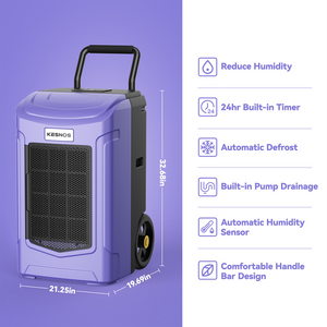 180 Pints Commercial Dehumidifiers for Large Room or Basements up to 7,000 Sq. Ft, Industrial Large Dehumidifier with Pump and Drain Hose, Powerful Compressor Fast Draw Air (Model: PDGT701BC)