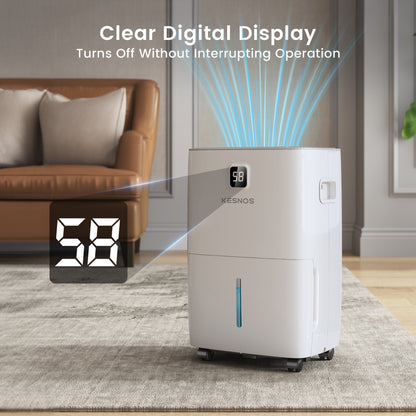 150 Pints Large Dehumidifier | 7,500 Sq. Ft. Coverage | ENERGY Efficient