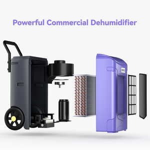 180 Pints Commercial Dehumidifiers for Large Room or Basements up to 7,000 Sq. Ft, Industrial Large Dehumidifier with Pump and Drain Hose, Powerful Compressor Fast Draw Air (Model: PDGT701BC)