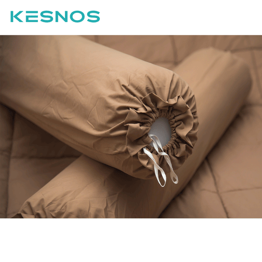 Kesnos Bolster Pillow – Plush Support Cushion for Beds, Couches & Pet Beds, Soft Durable Cover, Pressure Relief & Comfort for Home or Pet Use