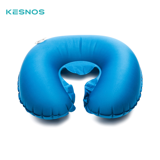 Kesnos Inflatable Pillow – Portable, Adjustable & Durable Travel Pillow for Neck, Head, or Back Support, Lightweight & Compact for Home, Camping, or Travel