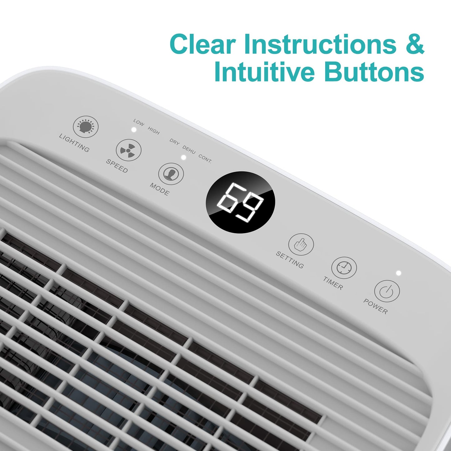 Dehumidifier 50 Pints | 4,500 Sq. Ft. Coverage | ENERGY STAR Most Efficient 2024 | Basement  Dehumidifier