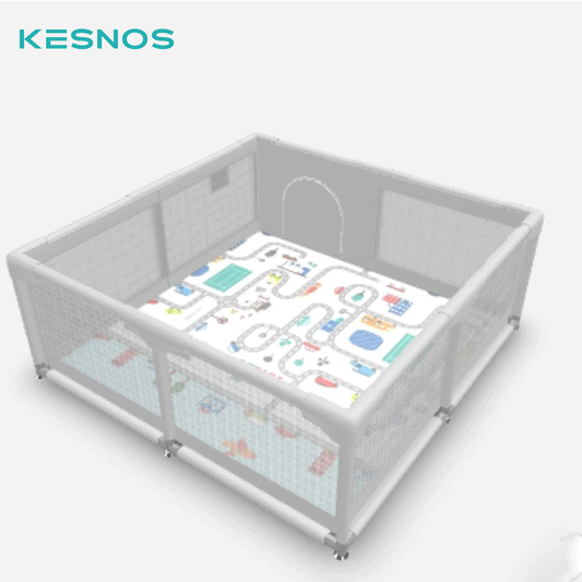 Kesnos Infant Playpen Mat – Soft, Durable & Non-Toxic Floor Mat for Baby Playpens, Comfortable & Safe for Crawling, Playing, and Learning
