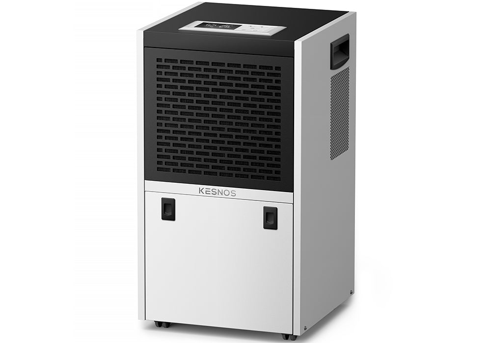 155 Pint Commercial Dehumidifier with 6.56ft Drain Hose and 1.32 Gallon Water Tank for Space up to 7500 Sq. Ft - 24 Hr Timer Ideal for Basements, Industrial or Commercial Spaces and Job Sites (Model: PD606A)